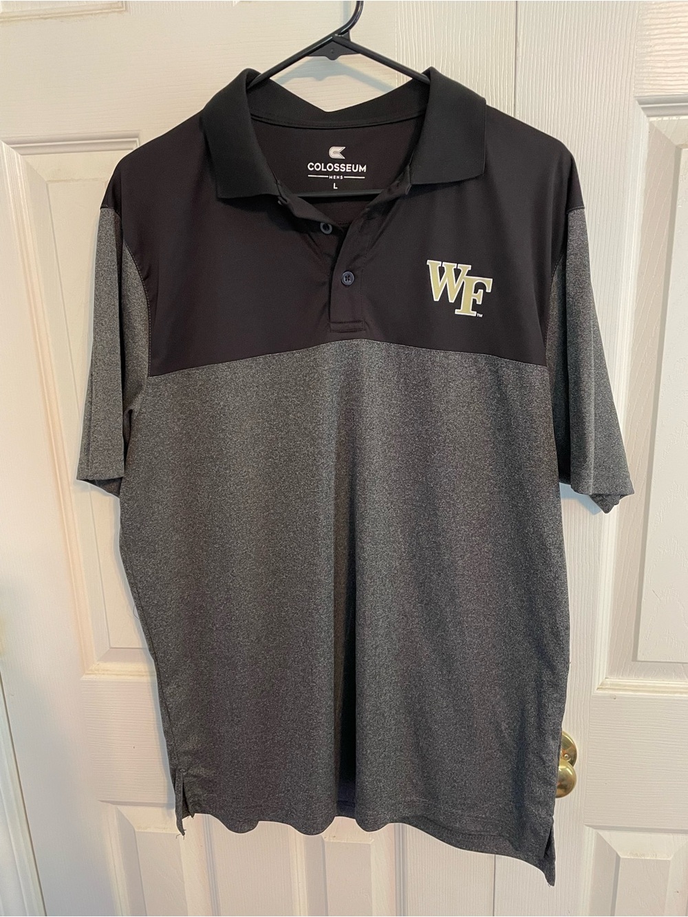 Wake Forest Demon Deacons Black & Gray Athletic Polo